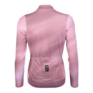 Gravel Langarmtrikot Damen P-Mystery LS W in Mauve, Rückansicht