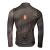 Gravel Langarmtrikot Herren P-Mystery LS in Braun, Rückansicht