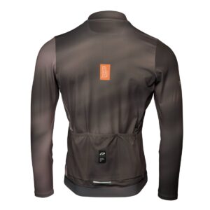 Gravel Langarmtrikot Herren P-Mystery LS in Braun, Rückansicht