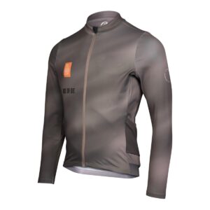 Gravel Langarmtrikot Herren P-Mystery LS in Braun, Seitenansicht