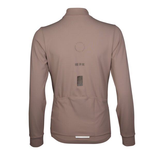 Langarmtrikot Damen P-Drift W in Braun, Rückansicht