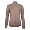 Langarmtrikot Damen P-Drift W in Braun, Vorderansicht