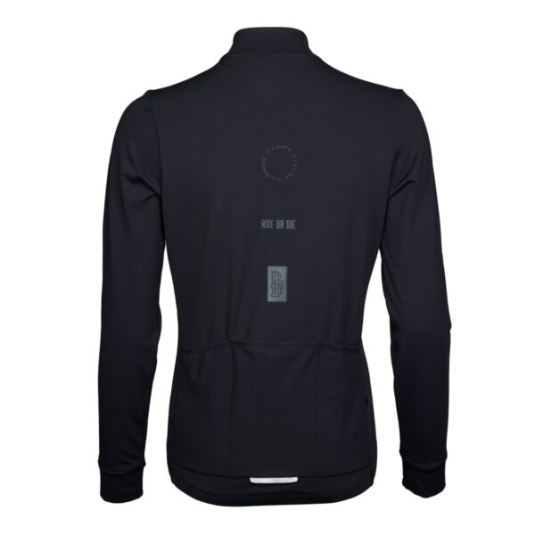 Langarmtrikot Damen P-Drift W in Schwarz, Rückansicht