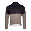 Langarmtrikot Herren P-Minds Eye in Braun, Vorderansicht