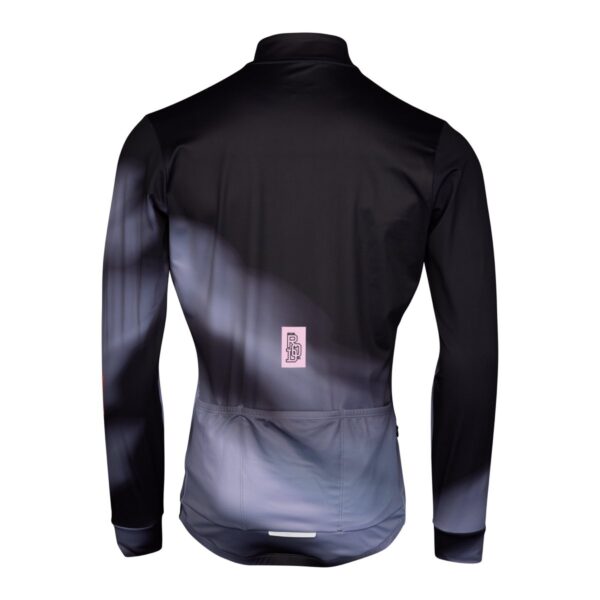 Langarmtrikot Herren P-Minds Eye in Schwarz, Rückansicht