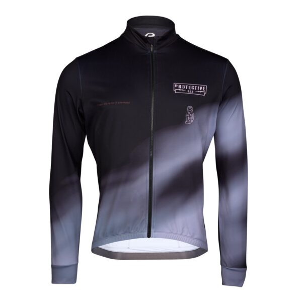Langarmtrikot Herren P-Minds Eye in Schwarz, Vorderansicht
