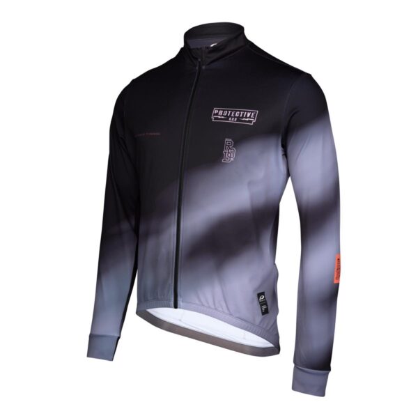 Langarmtrikot Herren P-Minds Eye in Schwarz, Seitenansicht