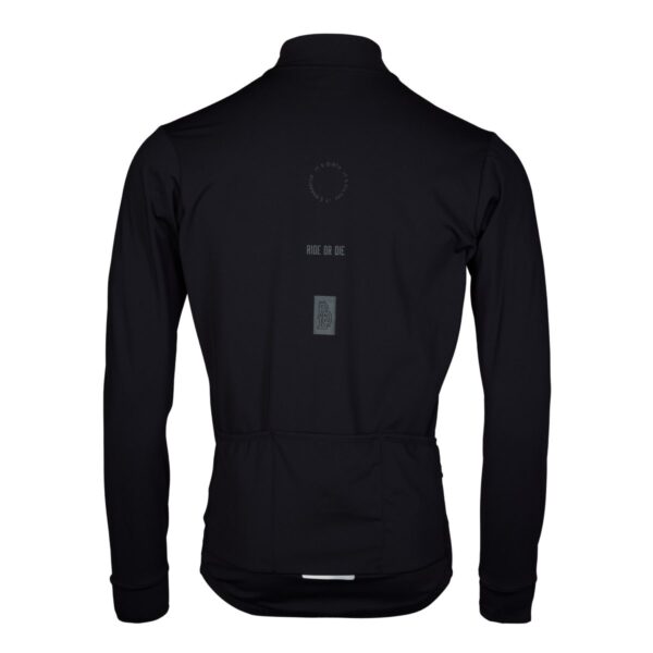 Langarmtrikot Herren P-Drift in Schwarz, Rückansicht