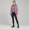 Herbst-Set Damen am Model: Langarmtrikot P-Drift W, Winter-Bib P-Wind Chaser W, Regenjacke P-Space Age W