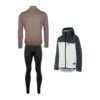 Langarmtrikot P-Drift, Winter-Bib P-Wind Chaser und Regenjacke P-Space Age