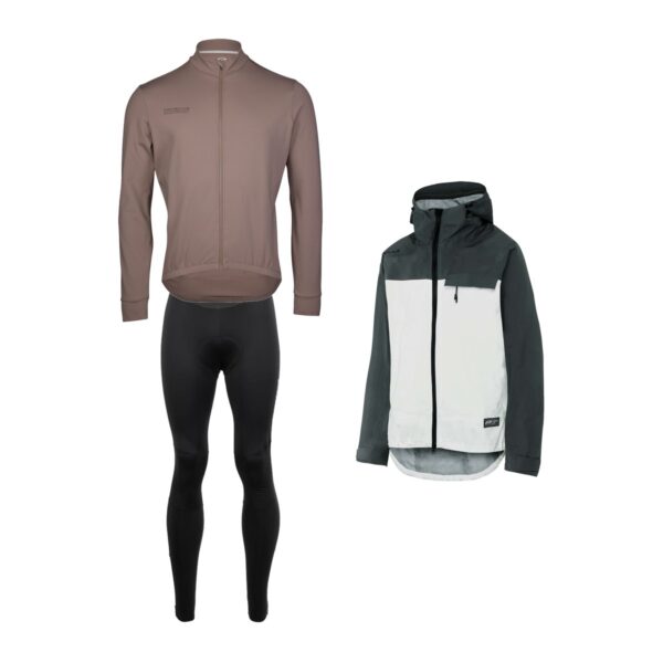 Langarmtrikot P-Drift, Winter-Bib P-Wind Chaser und Regenjacke P-Space Age
